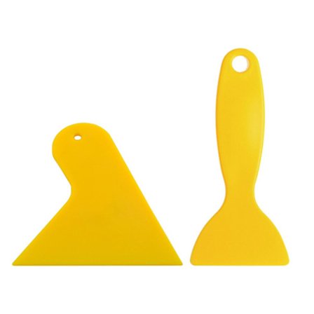 2 kpl muovinen kaavin puhdistus puhelin kalvo tarra asennustyökalu auton ikkuna lumilapio lasi vesi poista pyyhin liima lasta - kaavin