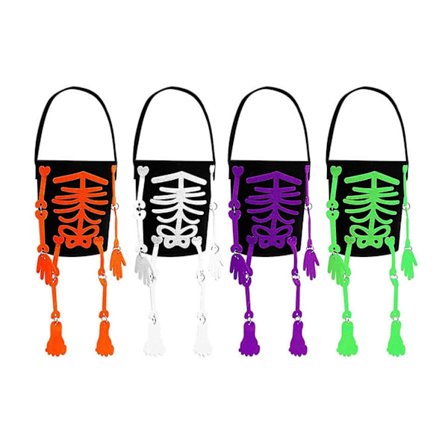 Skull Candy Bucket Hinkar Halloween Skull Candy Bucket Godis Korgar Halloween Godispåsar Halloween Festartiklar 4 st