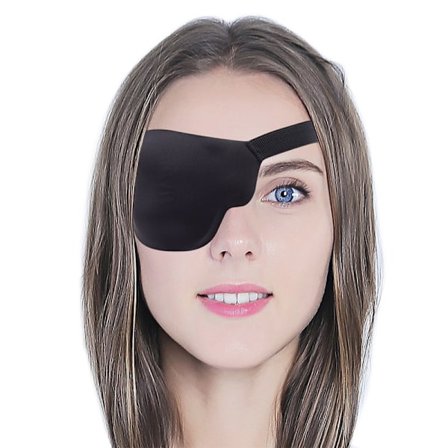 Pirate Eye Patch Unisex Black Single Eye Patch Ögonlapp One Eye