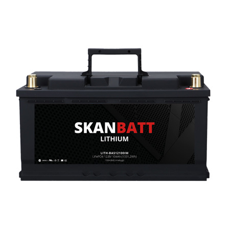 Skanbatt LiFePO4 Batteri 12V 104Ah