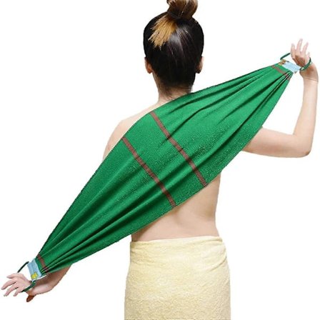 【PP】Eksfolierende rygskrubber, bade kropsrygskrubber håndklæde, badeskrubber skrubbehåndklæde vaskemaskine