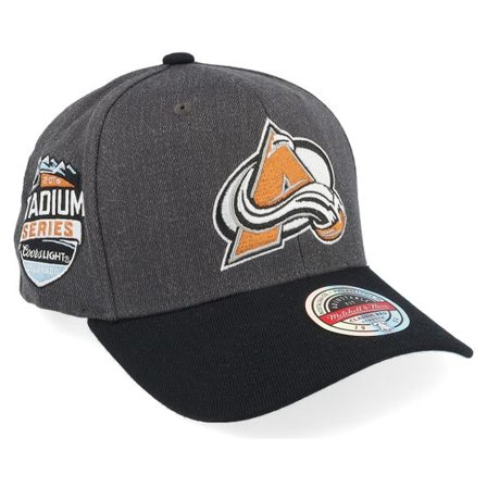 Mitchell & Ness - NHL Grå adjustable Keps - Hatstore Exclusive x Colorado Avalanche Power Play Grey/Black Adjustable @ Hatstore