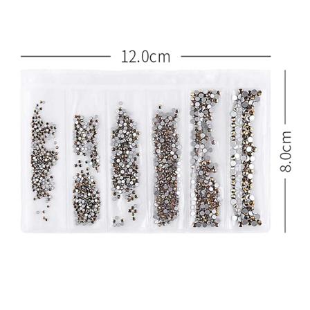 Kynsilakkakoru DIY Glitter Rhinestone Manikyyri Ty kalu Litte Pohja Mini Helmet Koristelu (#1)