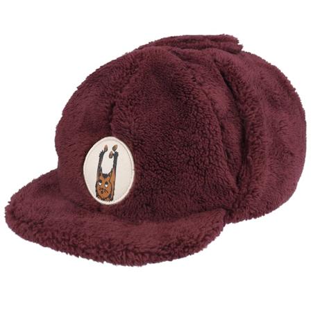 Jack Wolfskin - Red earflap Czapka Z Daszkiem - Kids Fluffy Boysenberry Earflap @ Hatstore