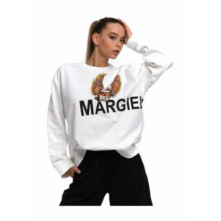 MM6 Maison Margiela Sweatshirt S52Gu0141 Hvid, Dame Sweatshirts
