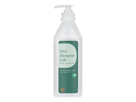 DAX Flytande krämtvål, allround, parfymerad, pumpflaska, 600ml - Lyreco - Städ och hygien - Tvål och hygien - Tvål - Flytande