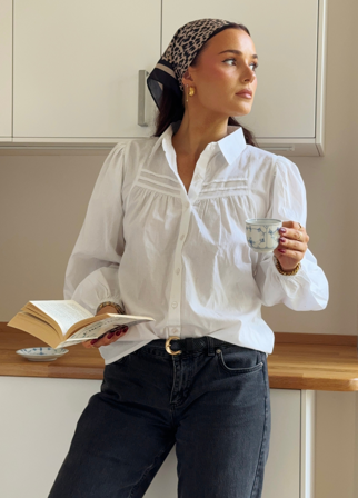 MISSMAYA - Krista Shirt Pure White - XS