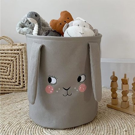 (Dukker) Børns Sammenklappelige Vasketøjskurv Tykt Stof Opbevaringskurv, ZQKLA