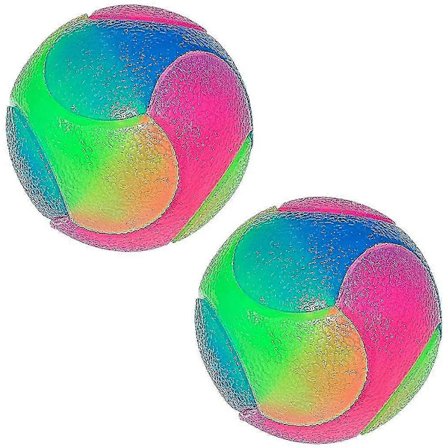2 kpl Koira Pallo Välkkyvä Hehkuva Koira Pallo Väriä vaihtava Pomppiva Koira Välkkyvä Leikkipallo Hyppäävä Koira Pallo