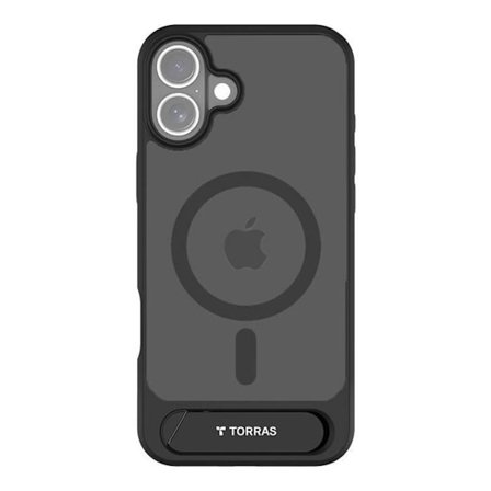 Plånbok för surfplatta - TORRAS - Etui Pstand Series - Plast - Svart - iPhone 16 Plus