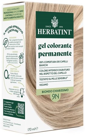 Herbatint Tinta Capelli Gel Permanente 9n Biondo Chiarissimo 170
