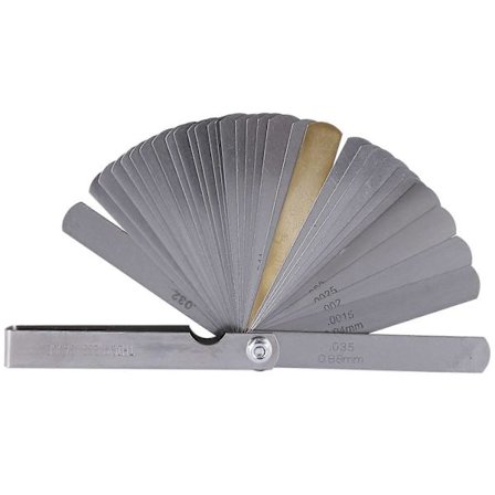 32 st avståndsmätare bladmått ventil undervisning bladmått 0,04-0,88 mm dimension