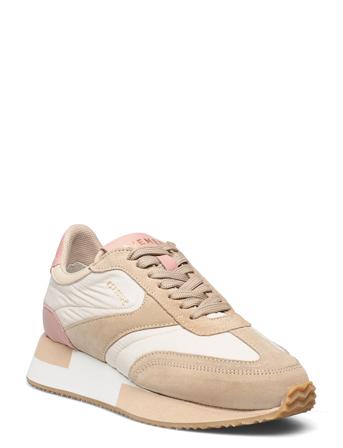 Ellie Nylon Låga Sneakers Beige Pavement