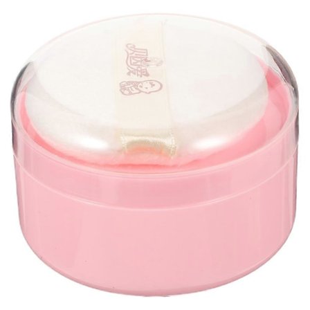 Kropspudder Puff Æske Løst Pudder Beholder Bærbar Baby Pudder Opbevaringsholder med Puff