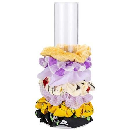 Akryl Scrunchie Holder Stativ Klart Scrunchie Display Organizer Hårbånd Smykker Armbånd Display Stativ