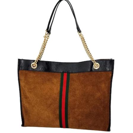 Gucci Vintage, Pre-owned Bag Bruin, Dames, Maat:ONE Size,suede
