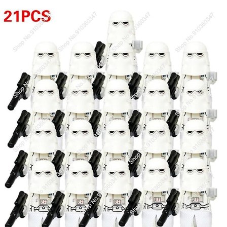 21 Deler Nye Star Strom Wars Clone Trooper Kompatibel Med 9488 Byggeklosser Barneleker