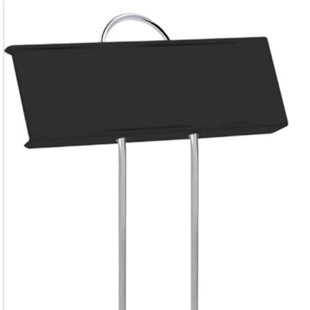 Växtetikett i metall, skylt för trädgårdsskötsel, vattentät växtmärke (två järn och svart),