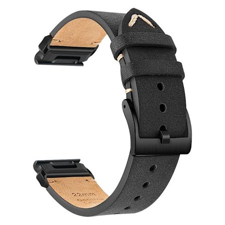 Laadukas nahkainen kellon ranneke, yhteensopiva Garmin Fenix 8/7X/3 -tyylikkään korvausrannekkeen kanssa