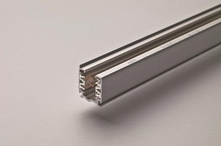 GLOBAL Trac XTS4100-1 Skinne 1 m, 3-faset Aluminium, Belysning