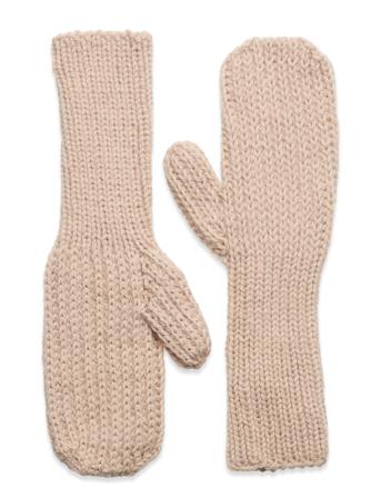 Močiutės Mittens Accessories Gloves Thumb Gloves Beige The Knotty S