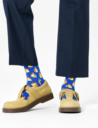 Happy Socks Rubber Duck Sock - Blue - 41-46
