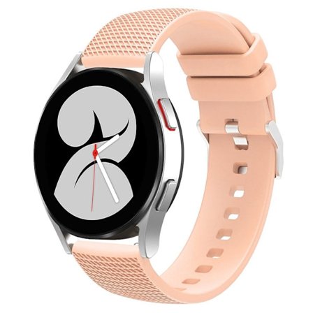 22 mm universal klockarmband i texturerat silikon - Rosa