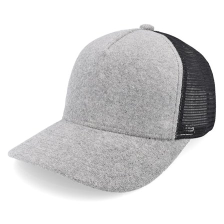 Equip - Grå trucker Caps - Terry Grey/Black A-frame Trucker @ Hatstore