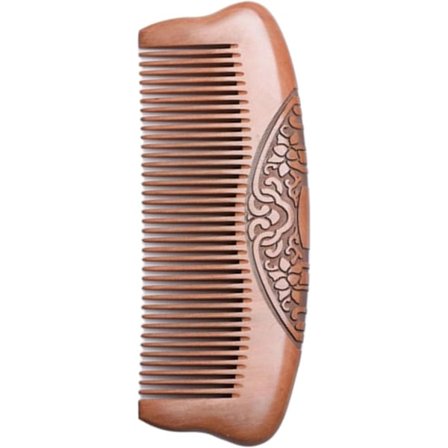 Trekam, Naturlig Ferskentre Massasjekam, Håndlaget Kam for Hårpleie, Forebygger Floker & Statisk Elektrisitet, Styling & Uflokingsverktøy