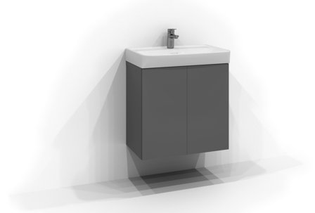 Svedbergs Bloc Tvättställsskåp Grå, Badrum