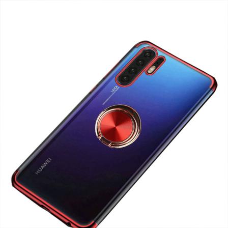 Skal med Ringhållare - Huawei P30 Pro Röd
