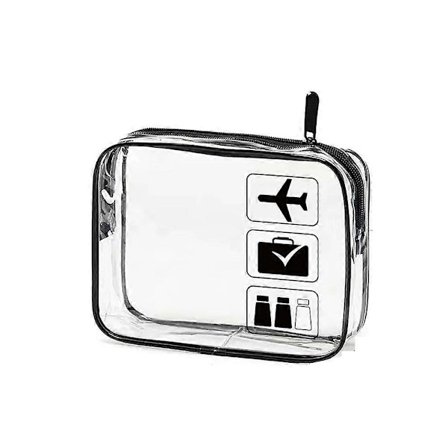 Toilet taske 1 stk - Gennemsigtige rejsetasker til toiletartikler, håndbagage til lufthavnen