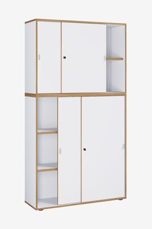 VCM - Vcm Skoskåp skjutdörrar Salia B100 5-fack - Flerfärgad - Skoskåp - Från Homeroom