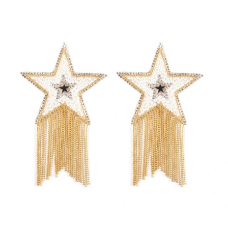 Selvklebende Brysttape Stjerneformede Brystvortebeskyttere HVIT hvit