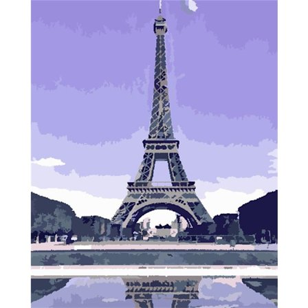 30x40CM Käsintehty 5D Art Diamond Painting - Maalattu Eiffel-torni,
