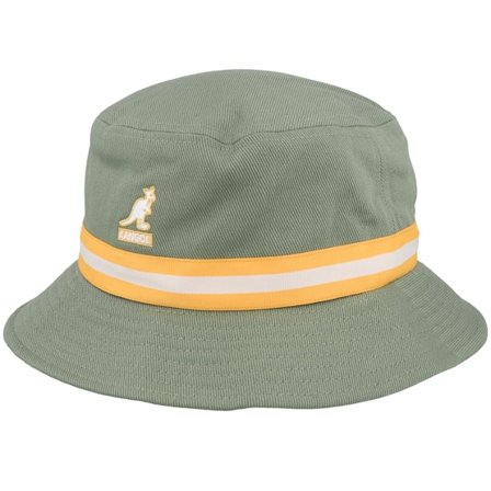 Kangol - Verde bucket Chapéu - Stripe Lahinch Oil Green Bucket @ Hatstore