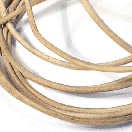 10 meter naturfärgad läderrem 2 mm. tjock