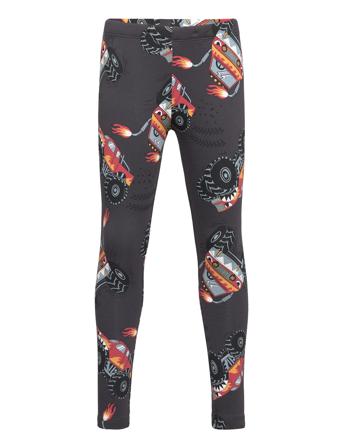 Leggings Aop Monstertruck Leggings Grå Lindex*Betinget Tilbud