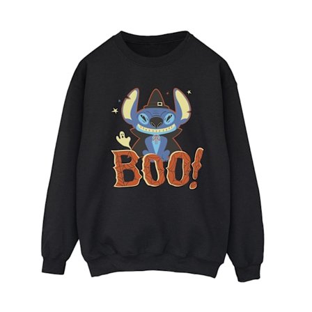 Disney Dam/Kvinnor Lilo & Stitch Boo! Sweatshirt XXL Svart
