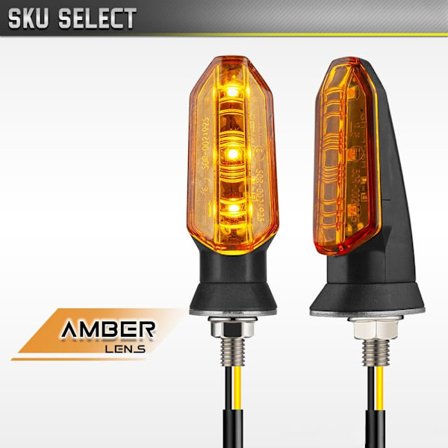 1 par motorcykel blinklys motorcykel blinker GUL