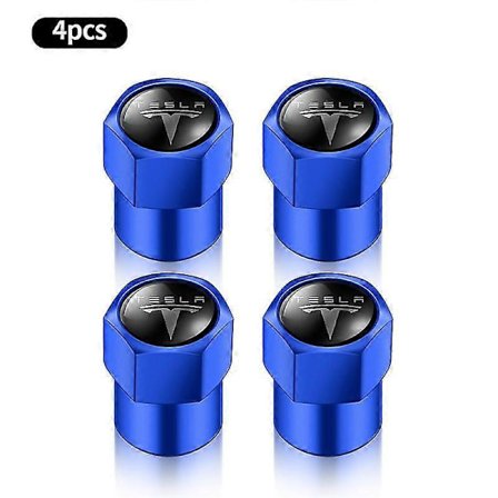 4 st Däckventilkåpor för Tesla Model S/X/3/Y, Roadster, Cybertruck, Vattentäta