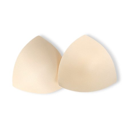 YZ007 Triangle Sponge Bra Pads Hudfarve One Size (2 Par)