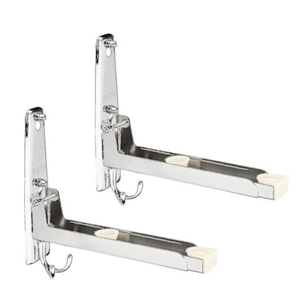 304 Rostfritt Stål Mikrovågsugnsfäste Med Teleskoparmar Och Krokar Universellt Väggfäste För Mikrovågsugn Grillugn Upp Till 40kg Väggmontering-