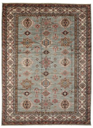 Noué À La Main Kazak Ariana Tapis 246X340 De Laine Marron/Jaune Foncé Grand