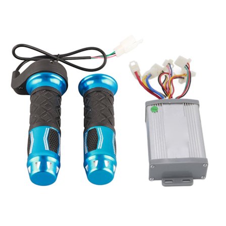 24V 800W Harjamoottorin Nopeudensäädin Kaasukahvalla Skootterille Sähkökolmipyörälle