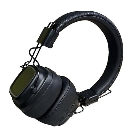 Headset til MAJOR IV Luminous trådløs Bluetooth-headset Heavy Bass Multi-Function Headset Mikrofon, Sort(Sort)
