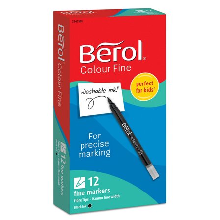 BEROL Fiberpenna Fine 12/fp - Lyreco - Skola och förskola - Pennor och tillbehör - Fiberpennor - Standard