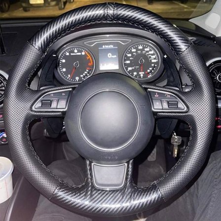 Bilratt flätat skydd kompatibelt med Audi A1 A3 A4 2015-2016 A7 2012-2018 S7 2013-2018 RS7 2014-2015 mockaläder biltillbehör