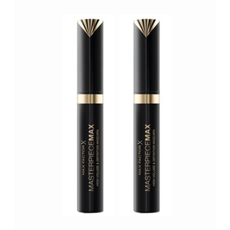 Ny 2-pakning Max Factor Masterpiece Max Mascara Black 7.2ml Svart Svart Svart Svart Svart