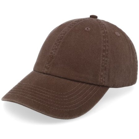 Upfront - Hnědý unconstructed Kšiltovka - Mini Organic Soft Low Baseball Cap Dark Brown Dad Cap @ Hatstore